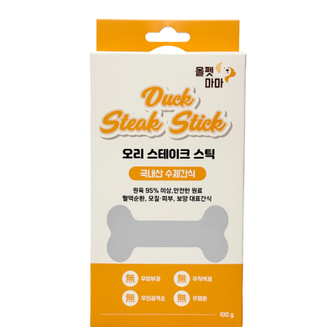 오리 스테이크 스틱 100g