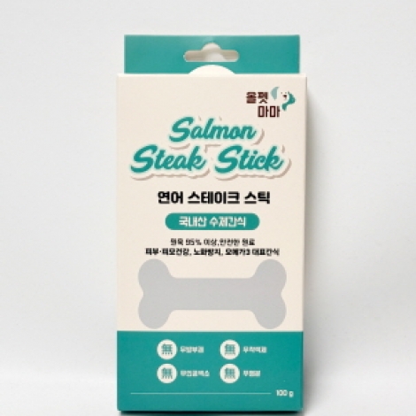 연어 스테이크 스틱 100g