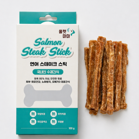 연어 스테이크 스틱 100g